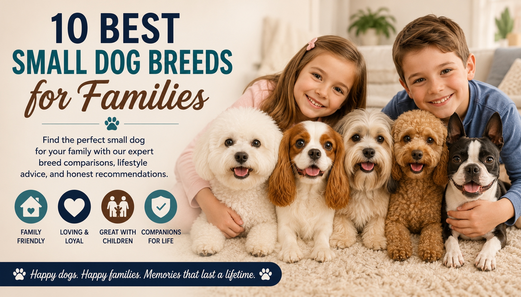10 best small dog breeds for families.
