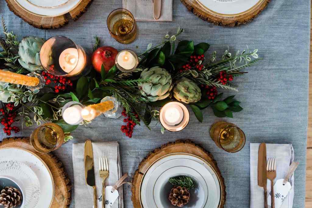 Holiday table decor 2 Holiday table decor - photo depicting