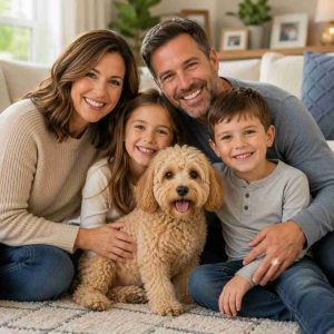 Maltipoo and family.