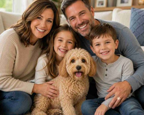 Maltipoo and family.