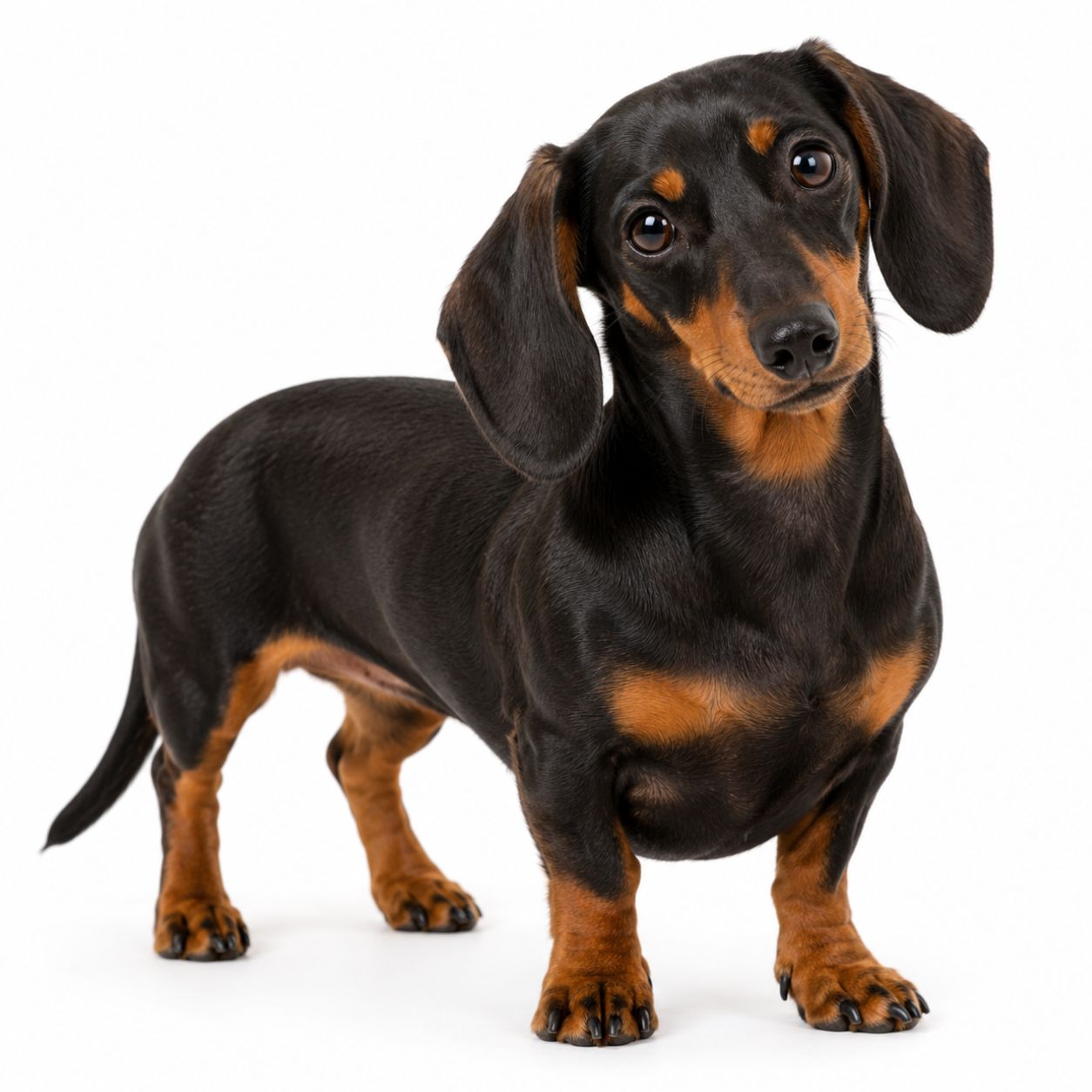 A Miniature Dachshund dog