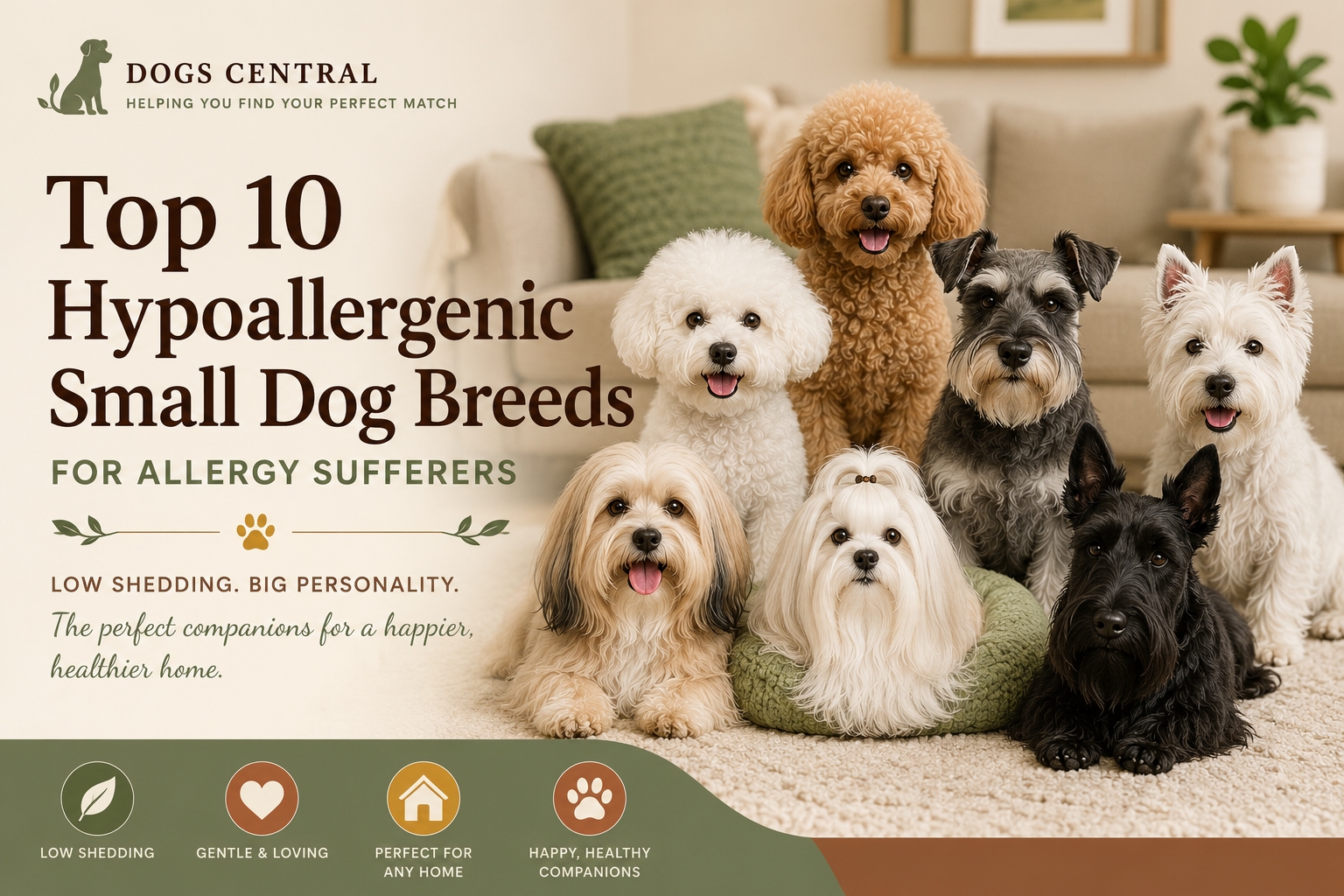 Top 10 hypoallergenic small dog breeds for allergy sufferers