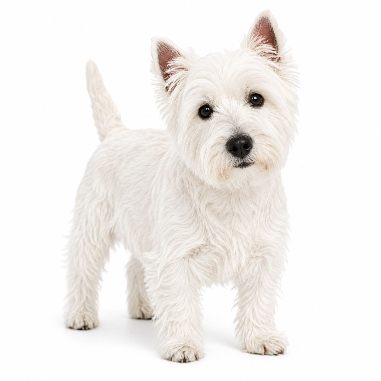 A West Highland White Terrier dog