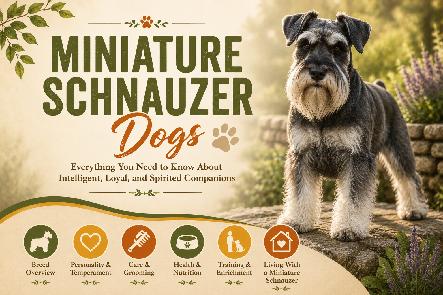 Miniature Schnauzer dogs hero image