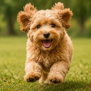 Copper havapoo running