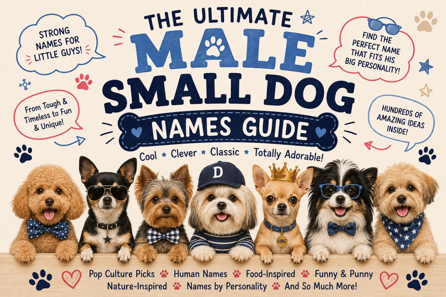 The ultimate male small dog names guide