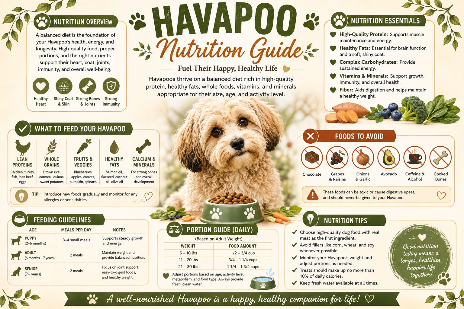 Havapoo Nutrition Guide Infographic