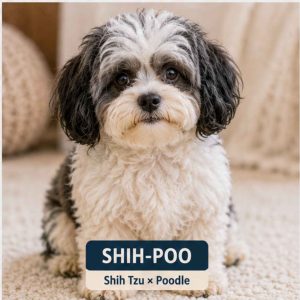 Shih-poo puppy