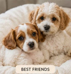 Cavachon and another dog