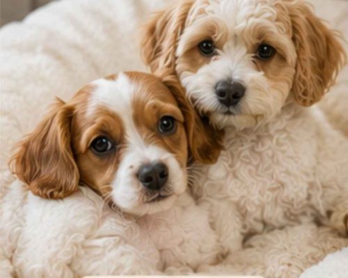 Cavachon and another dog