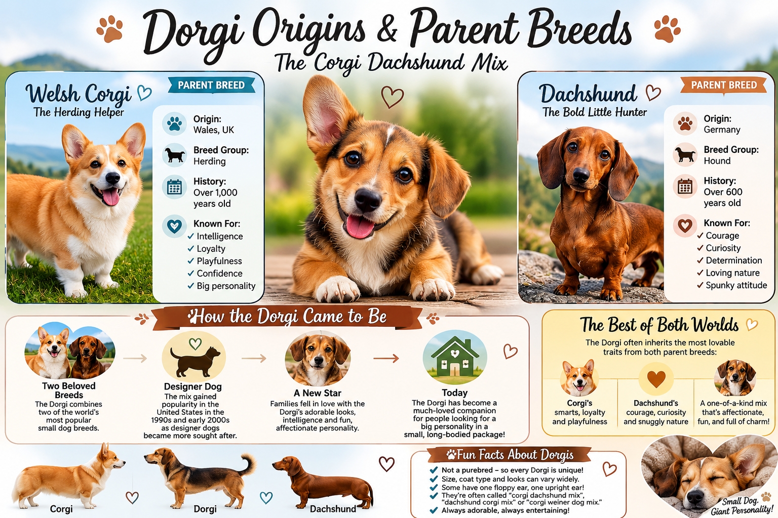 Dorgi origins and parent breeds