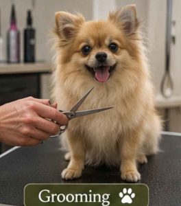 Pomchi grooming