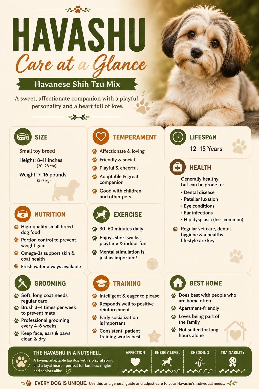 Havashu dog care infographic