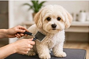 Brushing a Maltichon