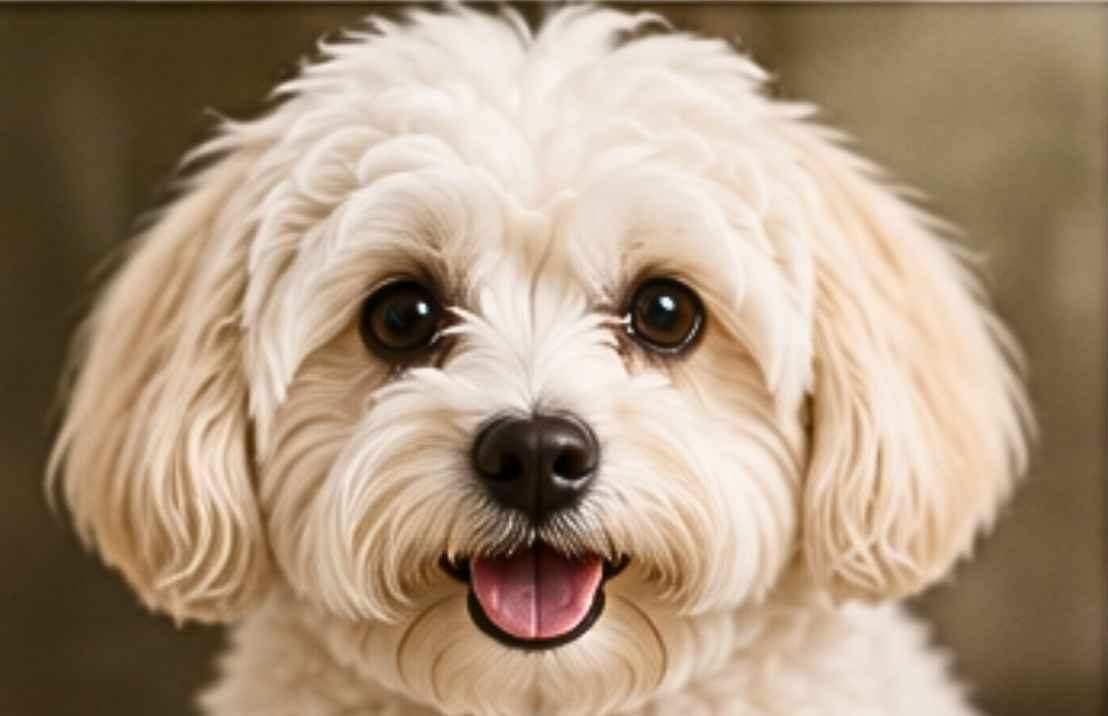 Maltichon close up face