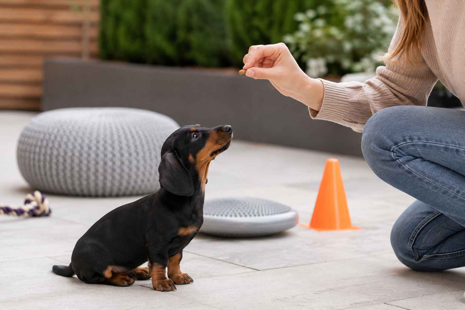 Miniature Dachshund training