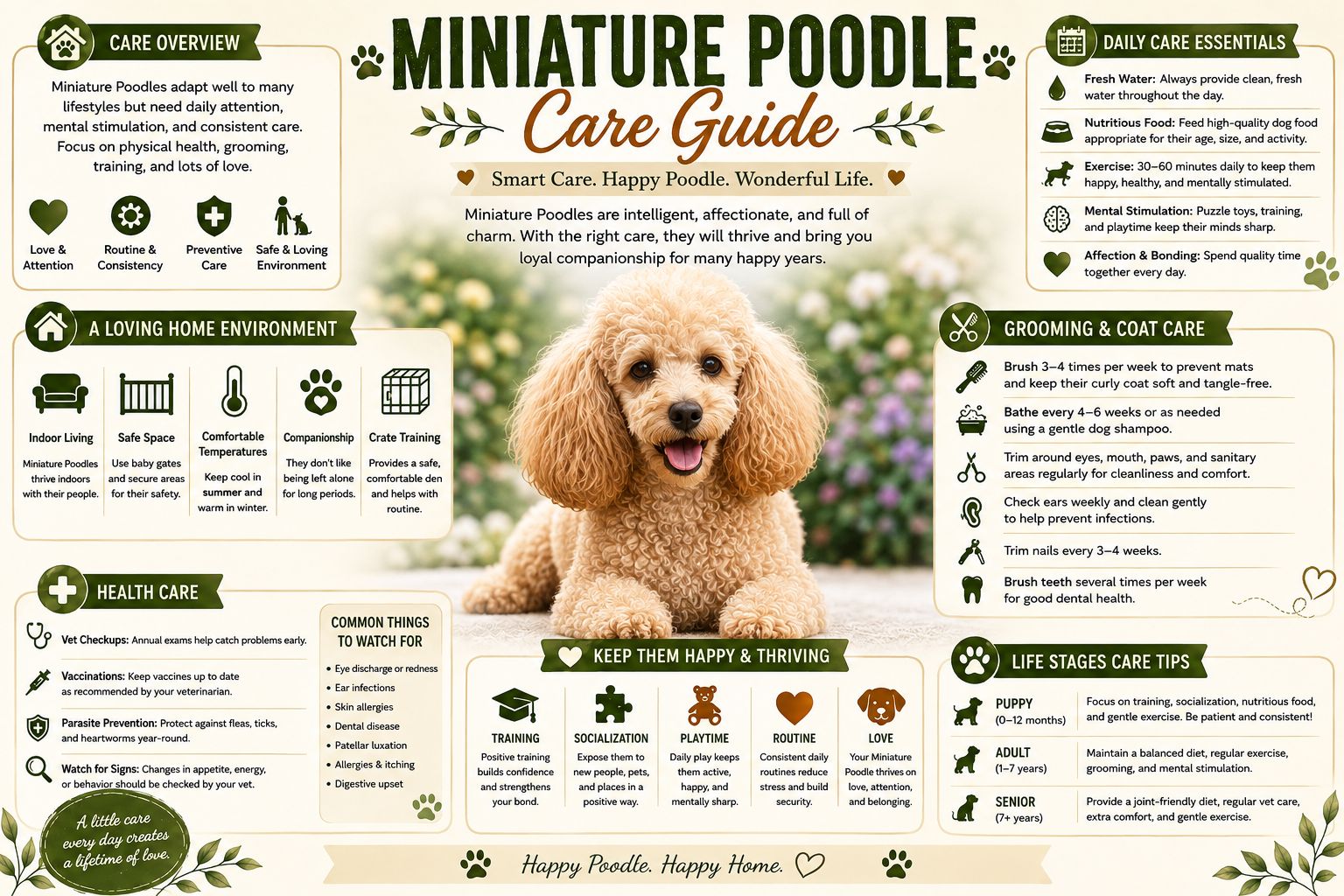 Min8ature Poodle careguide