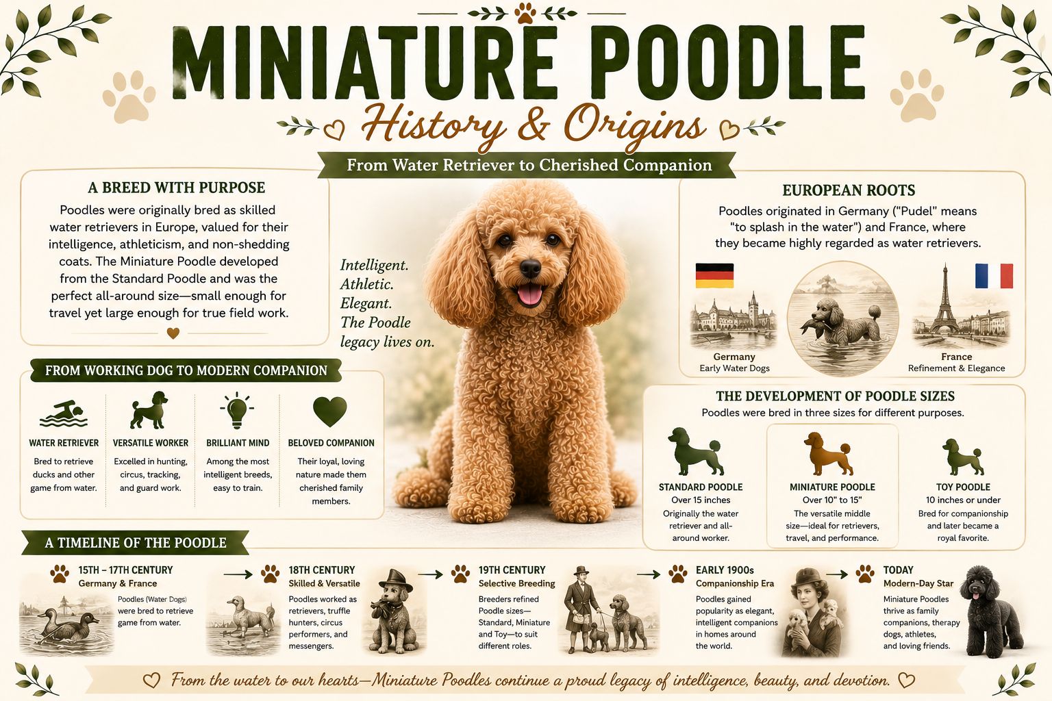 History and origins of mini poodle