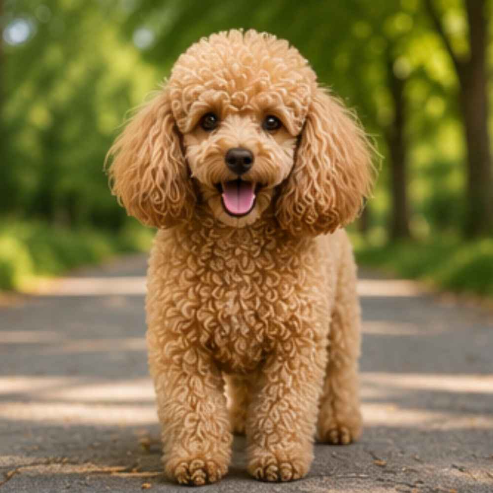 Apricot Miniature poodle