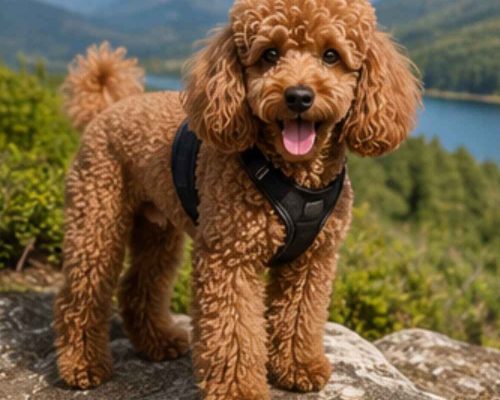 Living with miniature poodle