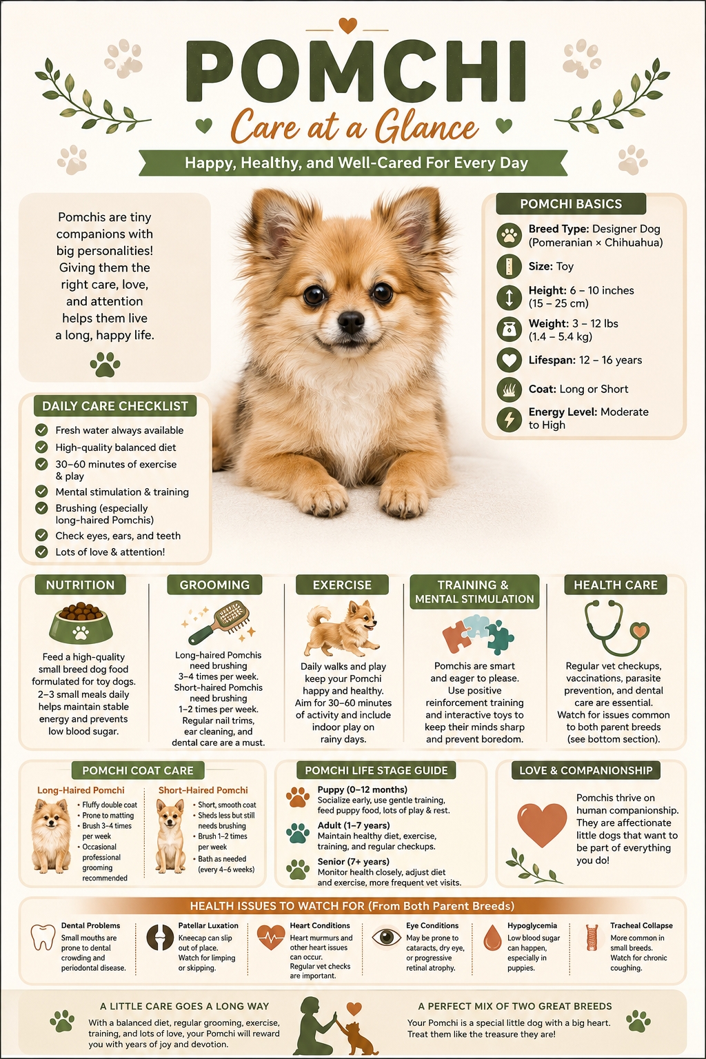 Pomchi care infographic