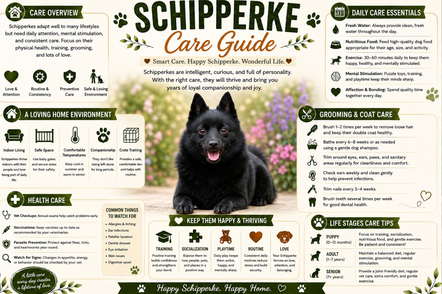 Schipperke care guide
