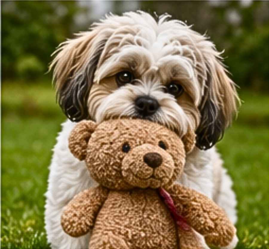 Shipoo with toy