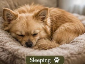 Pomchi sleeping