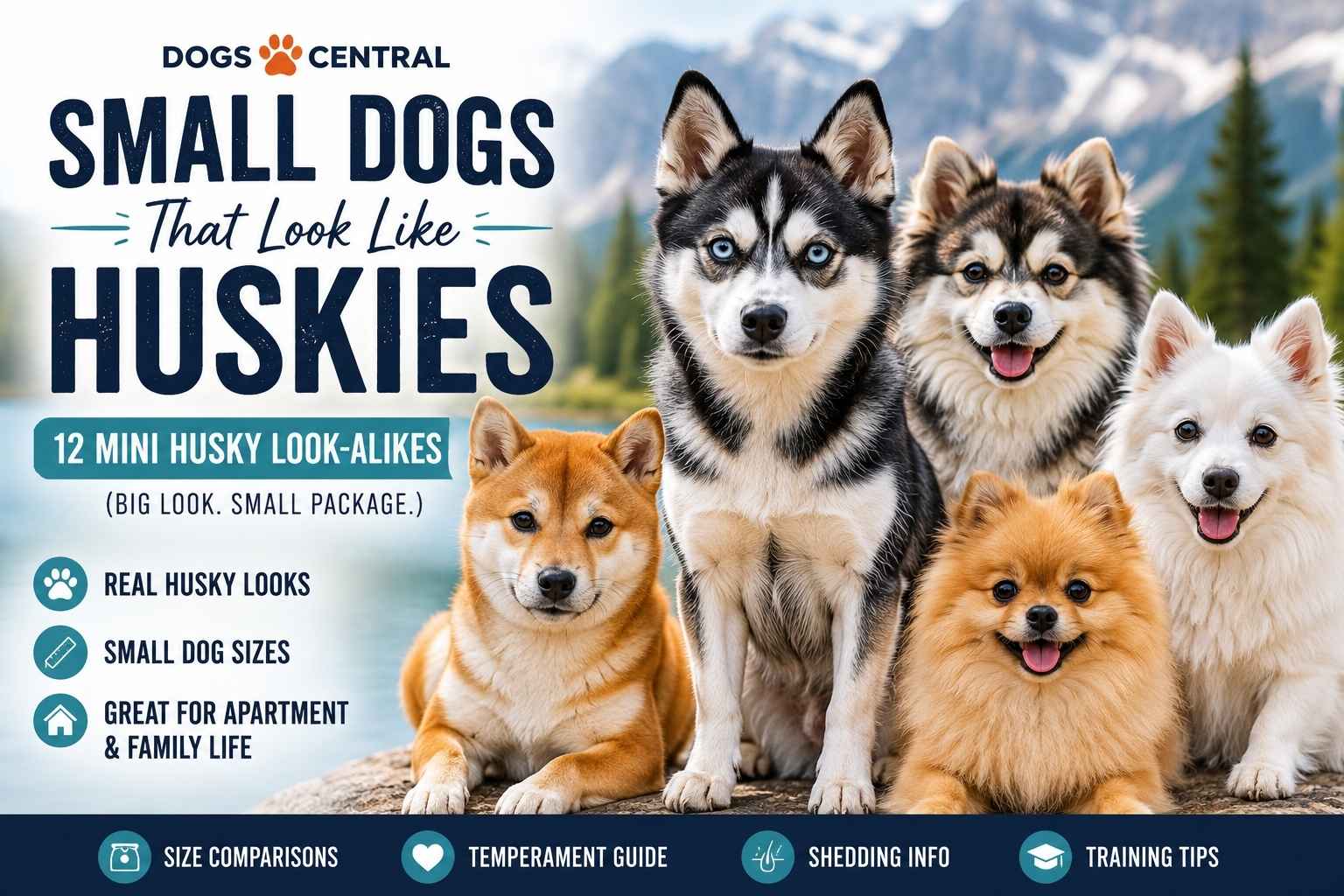 Small dogs bat look like huskies
