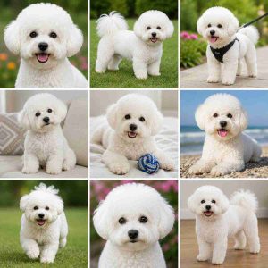 Bichon frise collage