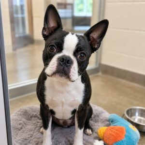 Adoptable Boston Terrier looking for a loving home