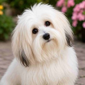 Coton de tulear dog quizzical look