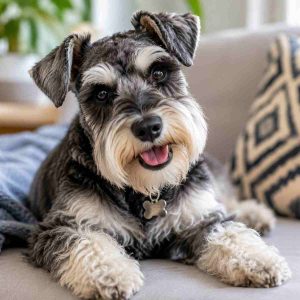 Happy Miniature Schnauzer