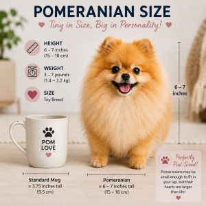 Pomeranian size infographic comparison