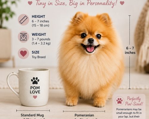 Pomeranian size infographic comparison