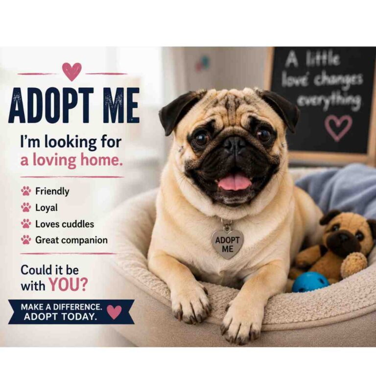 Pug adoption image