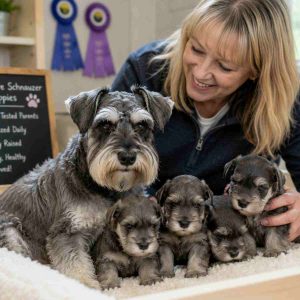 Responsible Miniature Schnauzer breeder with healthy puppies
