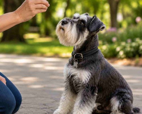 Training a miniature Schnauzer
